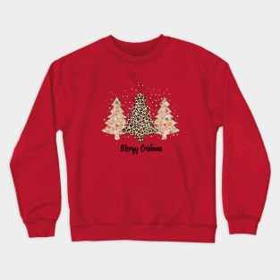 Leopard Trees Christmas Crewneck Sweatshirt